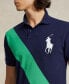 Men's Custom Slim Fit Big Pony Mesh Polo Shirt