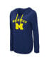 ფოტო #3 პროდუქტის Women's Navy Michigan Wolverines My Lover Lightweight Hooded Long Sleeve T-shirt