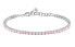 Luxury recycled silver tennis bracelet Tesori SAIW183