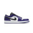 Фото #2 товара Кроссовки женские Nike Air Jordan 1 Low Court Purple White (Белые, Фиолетовые)