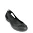 Фото #1 товара Crocs Kadee 11215-060 Women's Black Rubber Round Toe Slip On Flats Size US 7M