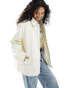 Фото #1 товара ASOS DESIGN quilt lined harrington jacket in cream