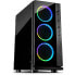 Фото #2 товара Inter-Tech W-III RGB - Tower - PC - Black - ATX - ITX - micro ATX - Aluminium - Tempered glass - Blue - Green - Red
