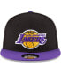 Фото #3 товара Men's Black, Purple Los Angeles Lakers 2-Tone 9FIFTY Adjustable Snapback Hat