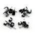 Set of cable holders 6,7,8,9mm - 80pcs black