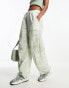 Фото #1 товара ASOS DESIGN parachute cargo trouser with pockets in tie dye