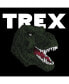 Big Boy's Word Art Long Sleeve T-shirt - T-Rex Head