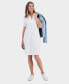 Фото #1 товара Women's Cotton Polo Dress, Created for Macy's