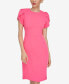 Women's Tulip-Sleeve Sheath Dress