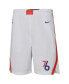 ფოტო #2 პროდუქტის Big Boys White Philadelphia 76Ers 2022/23 City Edition Swingman Shorts