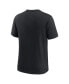 Фото #4 товара Men's Black New Orleans Saints Rewind Playback Logo Tri-Blend T-shirt