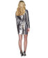 ფოტო #3 პროდუქტის Women's Chain-Neck Sequin Dress