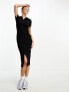 I Saw It First button through midi dress in black 36 - фото #5