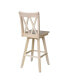 Фото #6 товара Барный стул с двойной спинкой и функцией вращения International Concepts