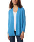 ფოტო #1 პროდუქტის Petite Long Sleeve Open Front Cardigan