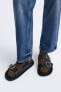 Фото #4 товара Кожаные сандалии с пряжками ZARA