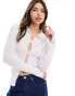 Cotton On sheer rib knit fitted cardigan