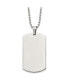 Фото #1 товара Brushed Rounded Edge 2mm Dog Tag Ball Chain Necklace