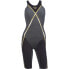 PHELPS Matrix Open Back Swimsuit Black / Dark Grey / Gold, FR 34 - фото #5