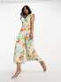 & Other Stories wrap maxi dress in multi floral print