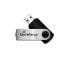 MEDIARANGE MR907 - 4 GB - USB Type-A / Micro-USB - 2.0 - 13 MB/s - Swivel - Black,Silver