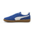 Фото #3 товара Puma Palermo 39646307 Mens Blue Suede Lace Up Lifestyle Sneakers Shoes