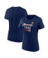ფოტო #1 პროდუქტის Women's Navy Minnesota Twins Logo T-shirt
