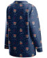 ფოტო #3 პროდუქტის Women's Navy Florida Panthers Long Sleeve Button-Up Shirt and Pants Sleep Set