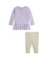 ფოტო #2 პროდუქტის Baby Girls Polo Bear Jersey Tee Legging Set