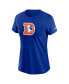 Women's Royal Denver Broncos Primary Logo T-Shirt Синий, M - фото #3