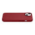 Фото #9 товара Чехол для iPhone 14 MagSafe Case Leather ICARER бордового цвета