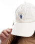 Polo Ralph Lauren cap with logo in cream KRÄUTERMILCH - фото #2