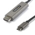 Фото #2 товара StarTech.com 9.8ft (3m) USB C to HDMI Cable 4K 60Hz w/HDR10 - Ultra HD USB Type-C to 4K HDMI 2.0b Video Adapter Cable - USB-C to HDMI HDR Monitor/Display Converter - DP 1.4 Alt Mode HBR3 - 3 m - HDMI Type A (Standard) - USB Type-C - Male - Male - Straight
