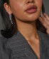 ფოტო #4 პროდუქტის Silver-Tone Cubic Zirconia Front-to-Back Linear Drop Earrings, Created for Macy's