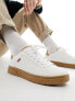 Levi's Piper trainer in white with logo and gumsole