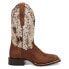 Фото #1 товара Dan Post Boots Clarabelle Cow Square Toe Cowboy Womens Brown Casual Boots DP525