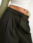 Фото #3 товара Vero Moda pleat front wide leg dad trouser in khaki