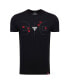 Фото #3 товара Men's and Women's Black Chicago Bulls 1966 Collection Comfy Tri-Blend T-shirt