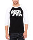 Фото #1 товара Explore - Men's Raglan Baseball Word Art T-Shirt