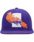 Men's Purple Phoenix Suns Paint By Numbers Snapback Hat