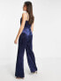 Little Mistress jumpsuit in navy