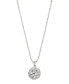 Фото #1 товара AVA NADRI silver-Tone Cubic Zirconia Disco Ball Pendant Necklace 16"+2" extender