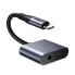Фото #2 товара 2w1 Adapter przejściówka do iPhone ładowarka + słuchawki Lightning / mini jack 3.5mm czarny