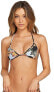 Фото #1 товара Volcom Women's 238962 Tropakill Black Triangle Bikini Top Swimwear Size M