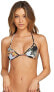 Volcom Women's 238962 Tropakill Black Triangle Bikini Top Swimwear Size M