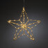 Фото #3 товара Konstsmide Hanging star - Light decoration figure - Gold - Steel - IP20 - 90 lamp(s) - LED