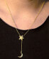 Moon Star Lariat Necklace