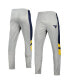 ფოტო #2 პროდუქტის Men's Heathered Gray and Navy West Virginia Mountaineers Bushwood Pants