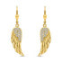 Charming gold-plated earrings Angel wing EA329Y