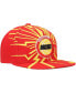 ფოტო #4 პროდუქტის Men's Red Houston Rockets Hardwood Classics Earthquake Snapback Hat